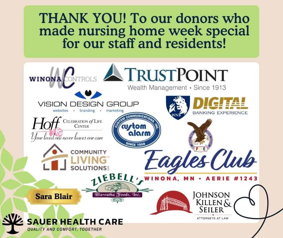 Nhw 2026 Thank You Nhw 2026 Thank You - Sauer Health Care